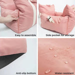 Luxury Water-Resistant Dog Car Seat – Travel Carrier