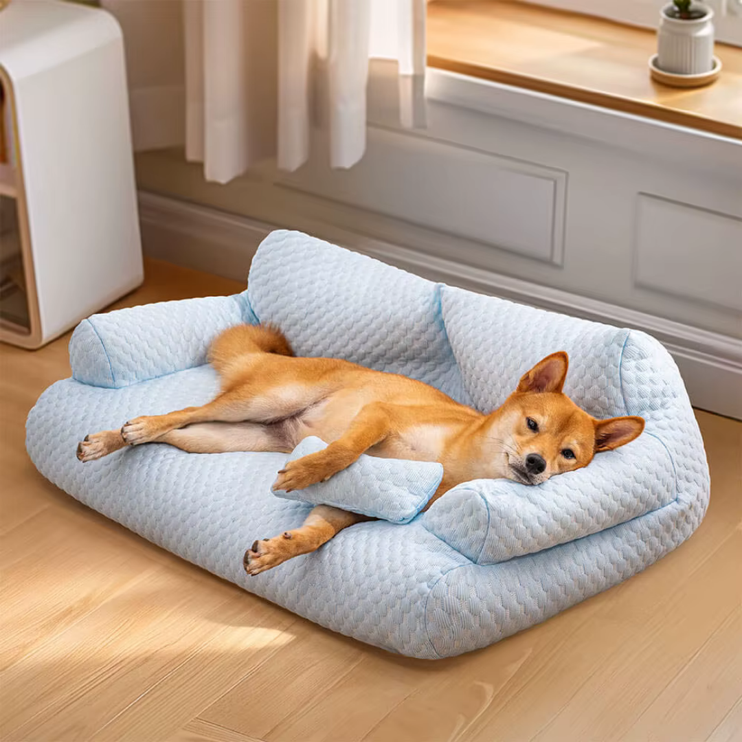 Cooling Dog Sofa Bed – Breathable Cushion
