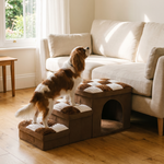 Foldable Dog Stairs – Hidden Storage