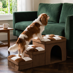 Foldable Dog Stairs – Hidden Storage & Bed