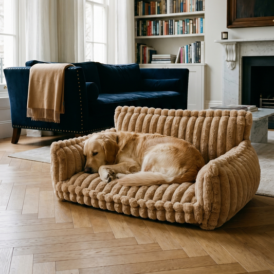 Orthopaedic Dog Sofa Bed – Ribbed Cushion