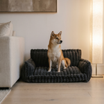 Orthopaedic Dog Sofa Bed – Ribbed Cushion