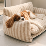 Orthopaedic Dog Sofa Bed – Striped Cushion