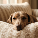 Orthopaedic Dog Sofa Bed – Striped Cushion