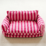 Orthopaedic Dog Sofa Bed – Striped Cushion