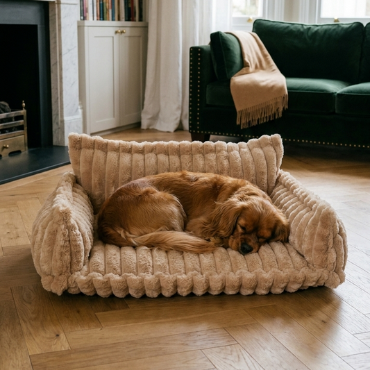 Orthopaedic Dog Sofa Bed – Ribbed Cushion